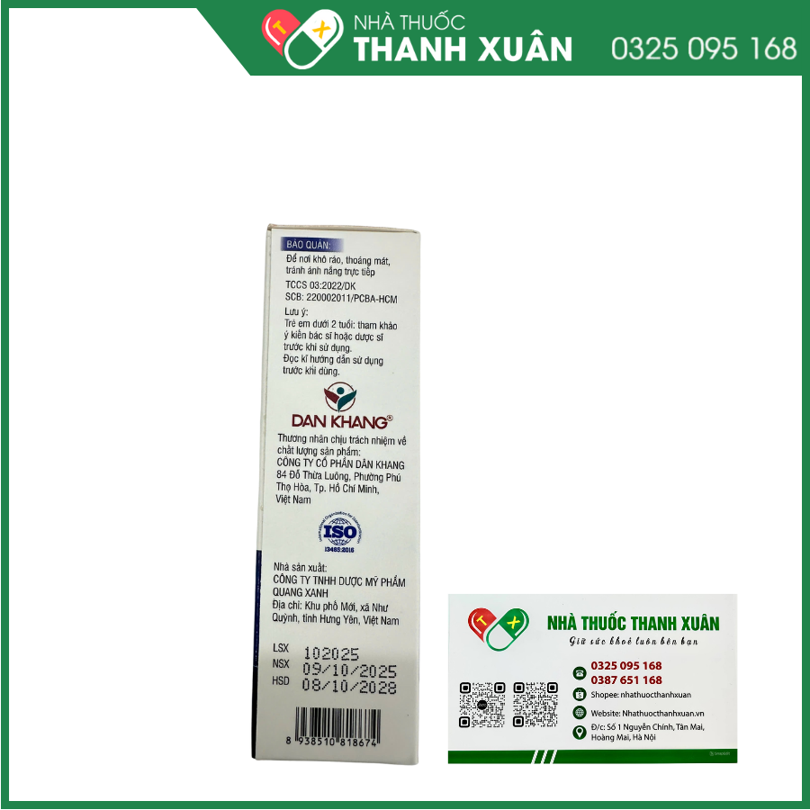 Xịt họng DK3 giúp kháng khuẩn, ngăn ngừa viêm họng